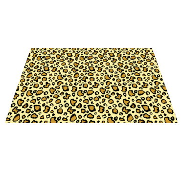 Leopard vzorec igriv vinilni tepih s potiskom živali - TenStickers