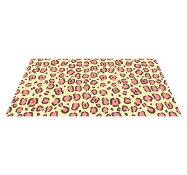 Leopard patterned accents vinilni tepih z živalskim potiskom - TenStickers