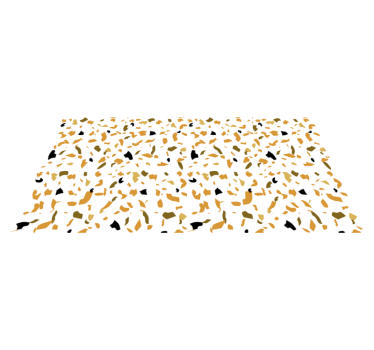 Preproga za dnevno sobo v toplih barvah v stilu teraco - TenStickers