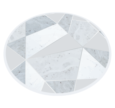 Marmorni geometrijski Marmorna vinilna preproga - TenStickers