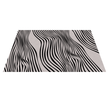 Black abstract lines neutral background vinilna preproga - TenStickers