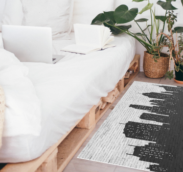 Brickwall skyline ploščice iz naravnega kamna - TenStickers