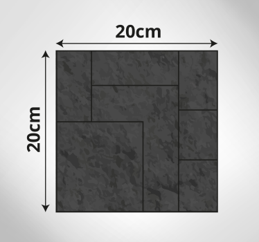 Textured black surface vinilna preproga s kamnitim vzorcem - TenStickers