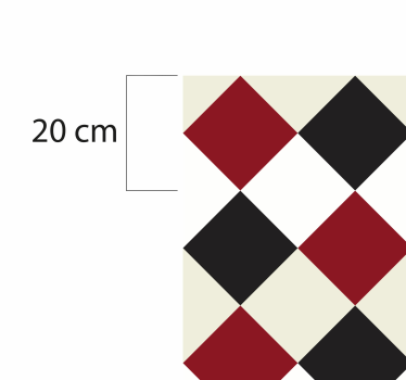 Tradicionalna šahovnica Vinilna preproga za kuhinjo - TenStickers