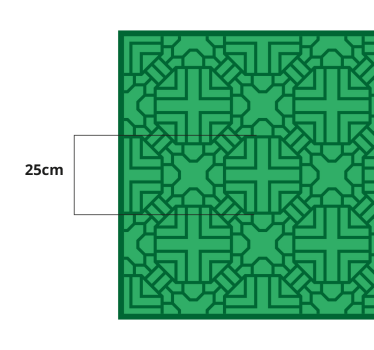 Vinilne preproge z geometrijskimi vzorci zeleni vzorec - TenStickers