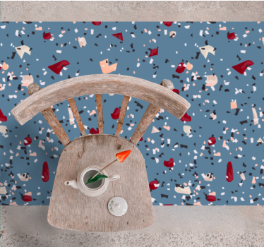Bold colorful shapes vinilne talne obloge z teksturo - TenStickers
