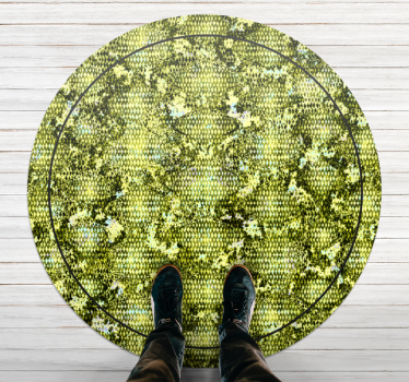 Reptile green skin vinilni tepih z živalskim potiskom - TenStickers