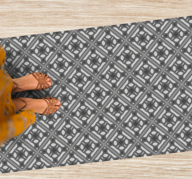 Elegant gray pattern marmorna vinilna preproga - TenStickers