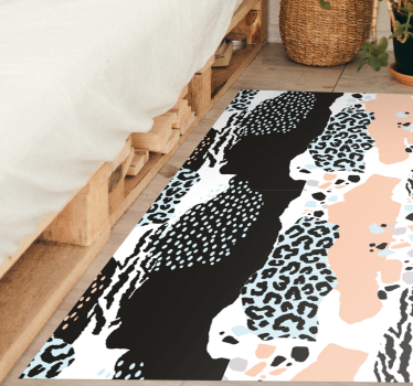 Eleganten leopardji vzorec vinilni tepih s potiskom živali - TenStickers