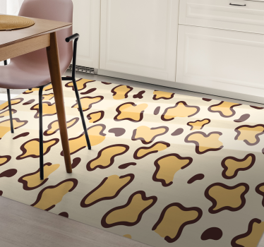 Velike leopardje oblike vinilni tepih s potiskom živali - TenStickers