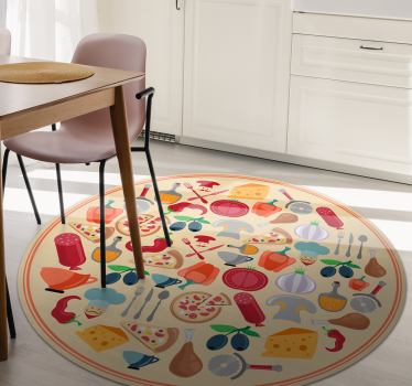 Kulinarični motivi Vinilna preproga za kuhinjo - TenStickers