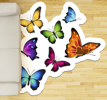 Leteči metulji živalska vinilna preproga - TenStickers