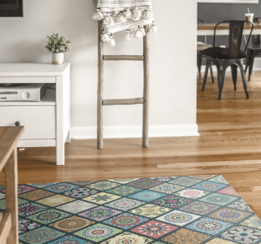 Mandala tematske pisane ploščice vinil mat - TenStickers