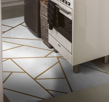 Marmor geometrijske oblike kuhinjska vinil preproga - TenStickers