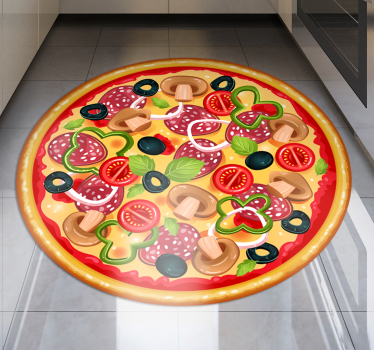Okusen kos pice Vinilna preproga za kuhinjo - TenStickers