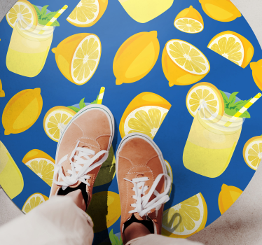 Osvežilna limonada Vinilna preproga za kuhinjo - TenStickers