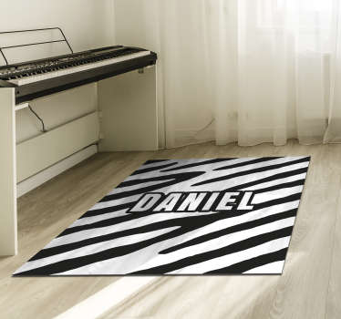 Personalizirana zebra prilagojena vinilna preproga - TenStickers