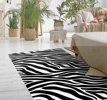 Preproga z živalskim potiskom zebra - TenStickers