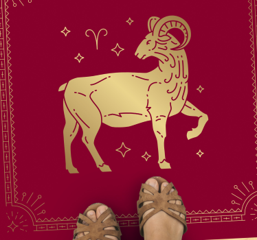 Preproga z živalskim tiskom aries perzijski dizajn - TenStickers