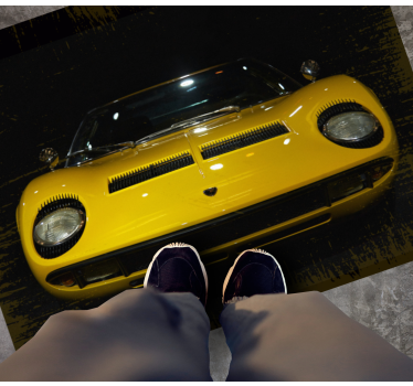 Retro preproga lamborghini miura - TenStickers