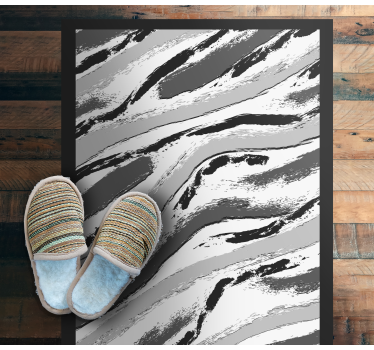 Stylish zebra stripes vinilni tepih z živalskim potiskom - TenStickers