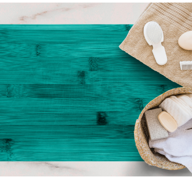 Teal turquoise texture vinilna preproga z lesnim učinkom - TenStickers