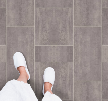 Textured grey tiles vinilna preproga s kamnitim vzorcem - TenStickers