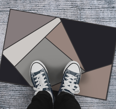 Vinil preproga geometrijske oblike bež geometrijske preproge - TenStickers
