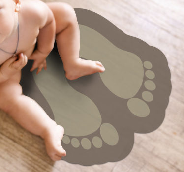 Vinil preproga kopalniški odtisi sodobne preproge - TenStickers