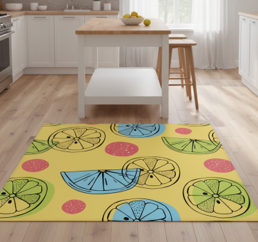 Vinilna preproga za kuhinjo citrusi - TenStickers