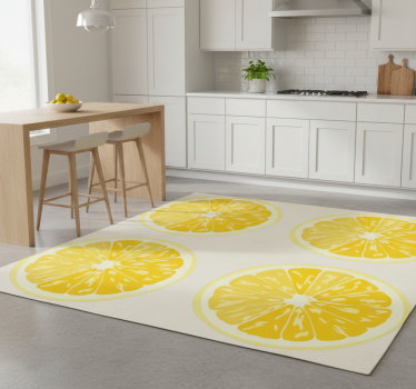 Vinilna preproga za kuhinjo nalepke narezanih limon - TenStickers