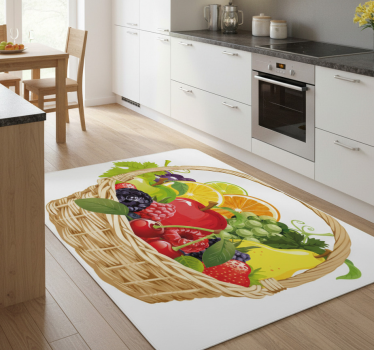 Vinilna preproga za kuhinjo sadna košara - TenStickers