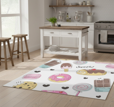 Vinilna preproga za kuhinjo sladki deserti - TenStickers