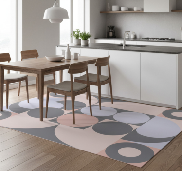 Vinilna preproga za kuhinjo z geometrijskim krožnim vzorcem - TenStickers