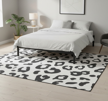 Vinilni tepih s potiskom živali Črni leopard - TenStickers
