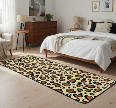 Vinilni tepih s potiskom živali klasični leopardji vzorec - TenStickers