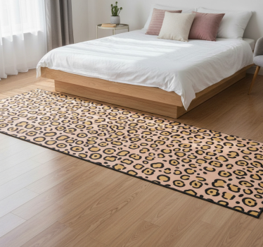 Vinilni tepih s potiskom živali leopard v pastelnih barvah - TenStickers