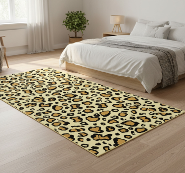 Vinilni tepih s potiskom živali v vzorcu leoparda - TenStickers