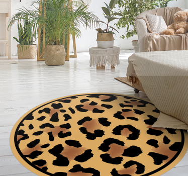 Vzorec divjega leoparda vinilni tepih s potiskom živali - TenStickers