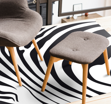 Zebra lines vinilni tepih s potiskom živali - TenStickers