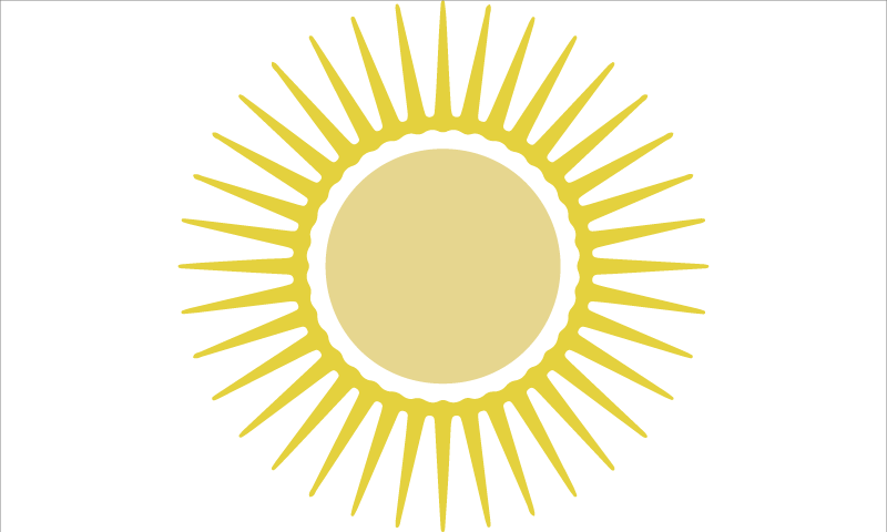 Rumeno sonce Bel vinilni preproga - TenStickers