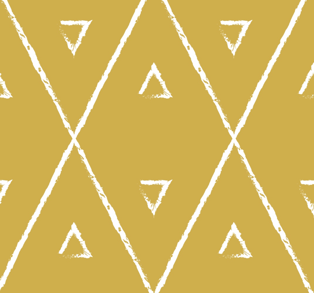 Geometrijski vzorec romba Rumeno vinilno preproga - TenStickers