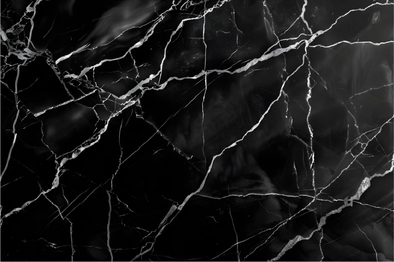 Imitacija marmorja Črni vinilni preproga - TenStickers