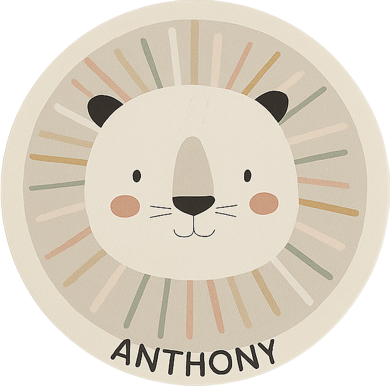 Po meri bež lev Vinilne preproge v drugih vzorcih - TenStickers