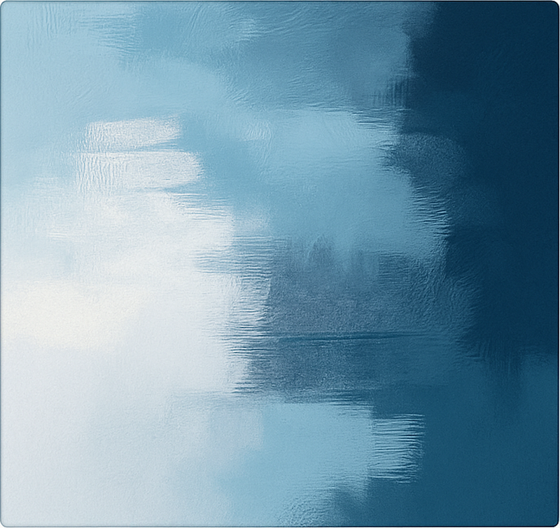 Abstraktna ekspresionistična umetnost Modra vinilna preproga - TenStickers