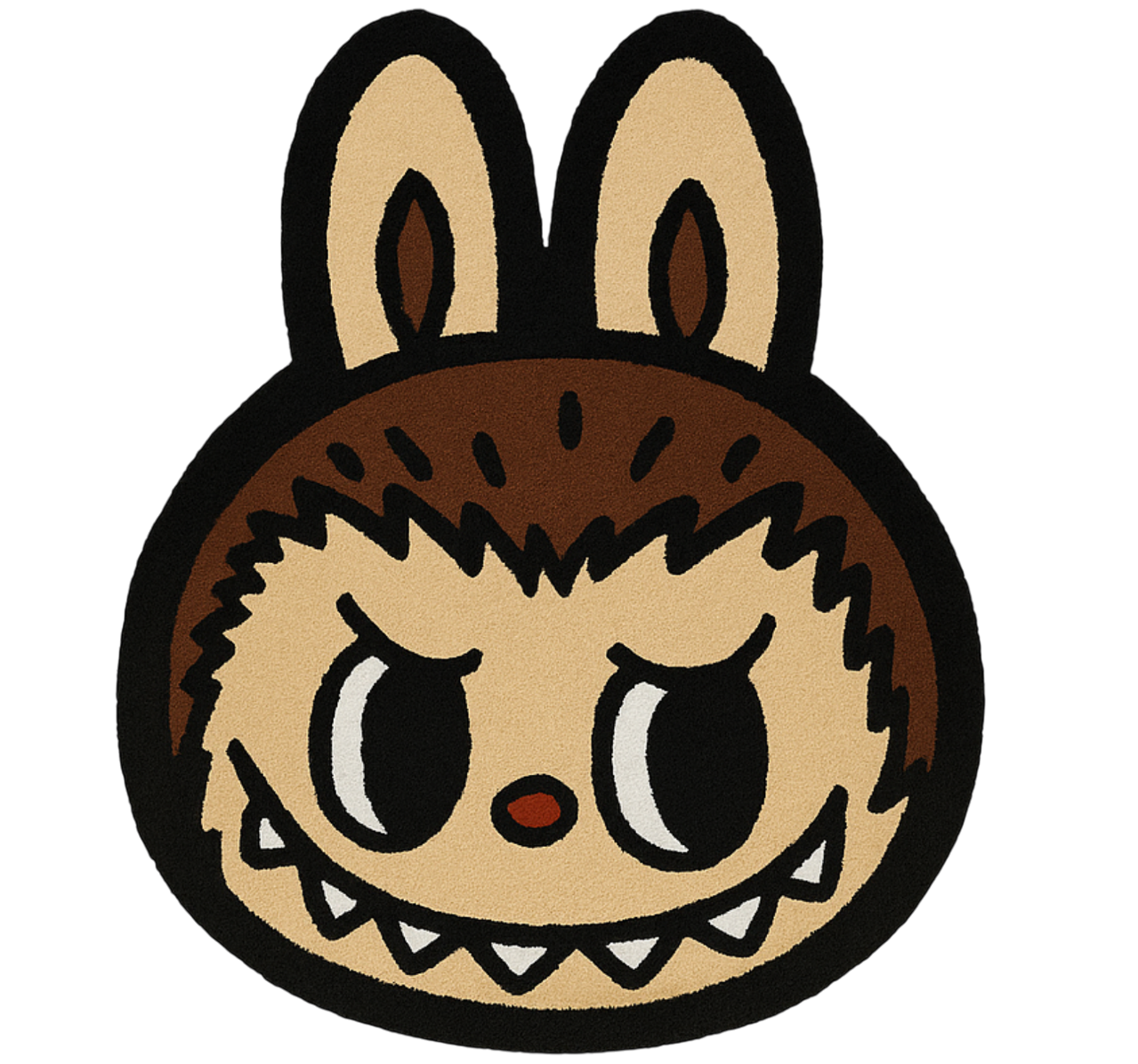 Klasični rjavi labubu Vinilne preproge v drugih vzorcih - TenStickers