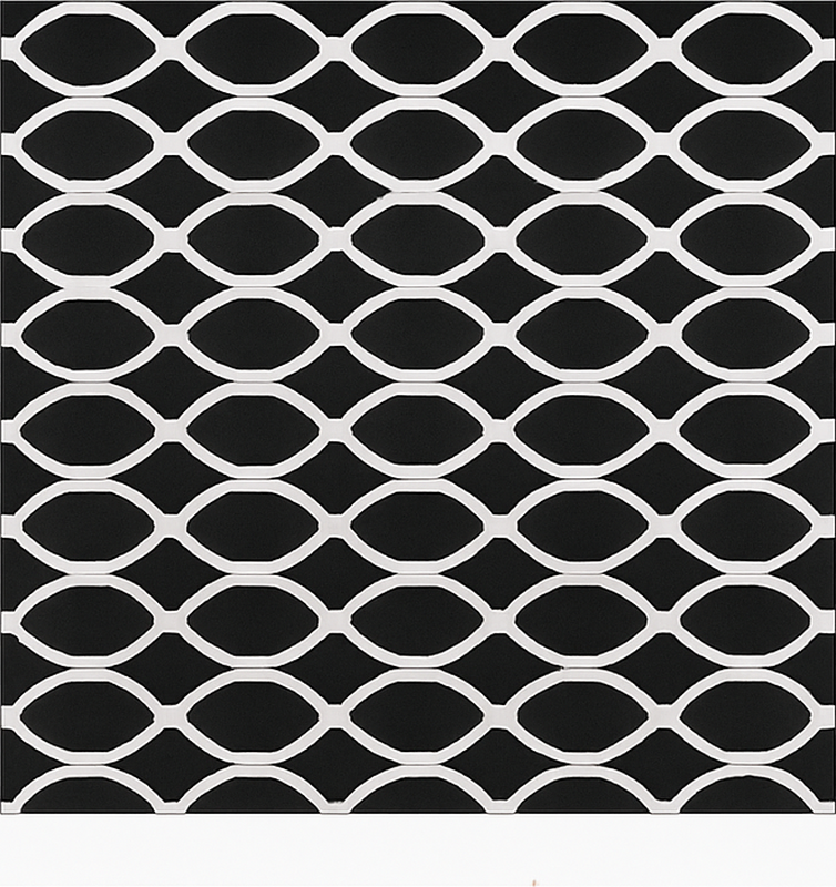 Enobarvni ovalni dizajn Vinilna preproga za jedilnico - TenStickers