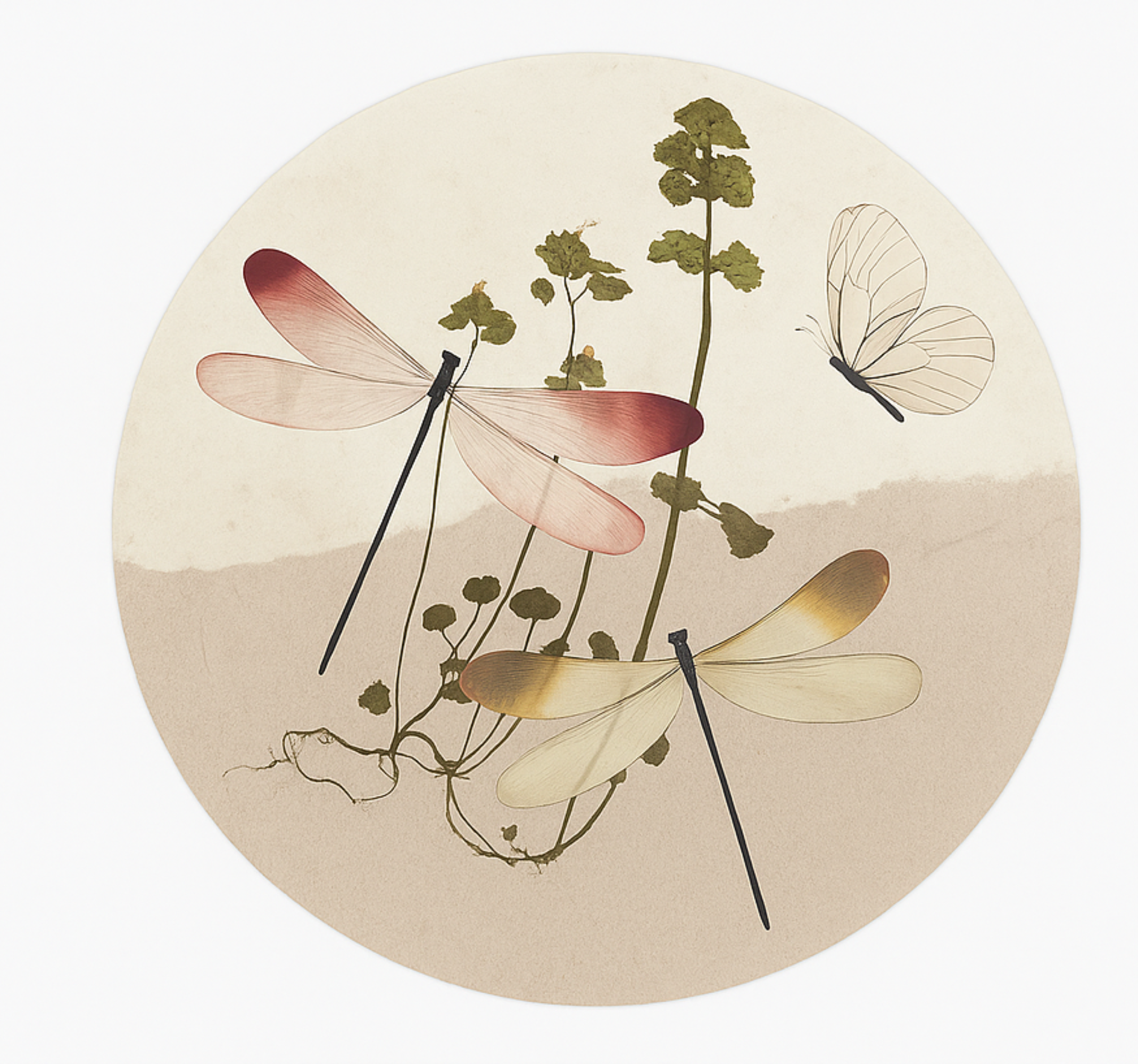 Stisnjen kolaž narave Vinilna preproga za jedilnico - TenStickers