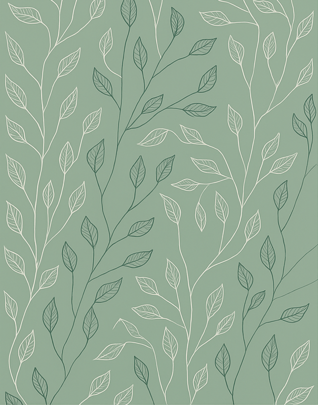 čista botanična prevleka Vinilna preproga za jedilnico - TenStickers