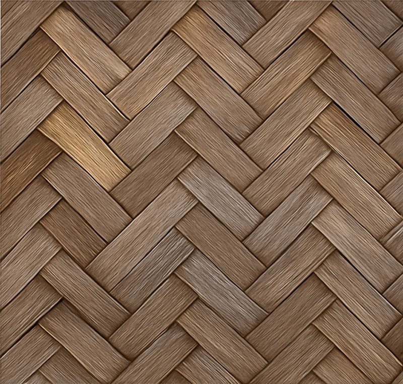Braided wood look vinilna preproga za dnevno sobo - TenStickers